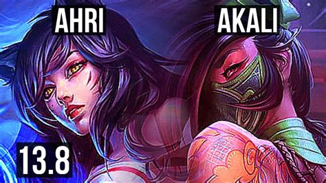 Ahri Vs Akali Mid Games Legendary Kr Master