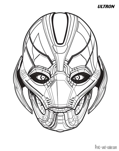 Avengers Coloring Pages Print And