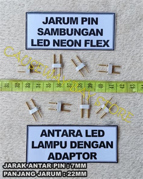 Jarum Pin Sambungan Led Neon Flex Dan Led Strip Lazada Indonesia