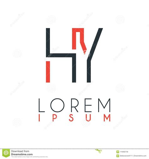 El Logotipo Entre La Letra H Y La Letra Y O Hy Con Cierta Distancia Y