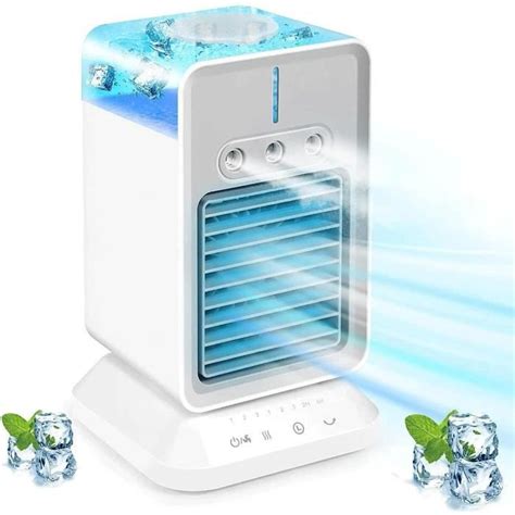 Climatiseur Mobile Ultra Silencieux Usb Vitesses Mini Climatiseur