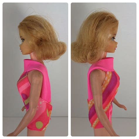 Tnt Barbie Blonde Marlo Flip In Original Neon Pink Swimsuit