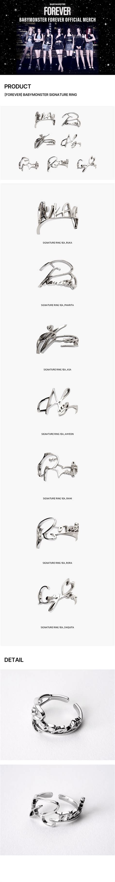 BABYMONSTER FOREVER Goods - SIGNATURE RING kpoptown.com