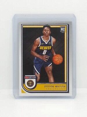 Peyton Watson 2022 23 Panini NBA Hoops Rookie Card 275 Denver Nuggets