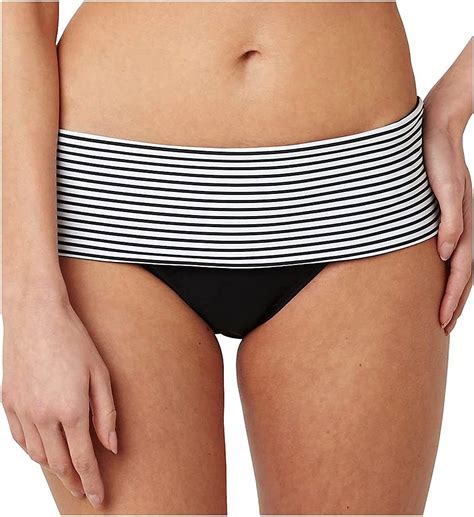 Panache Anya Stripe Fold Bikini Brief Swimsuit Swim Bottom Sw Ebay