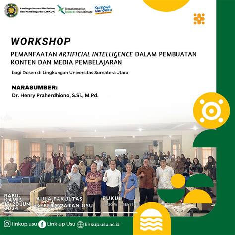 Linkup Usu Telah Melaksanakan Workshop Pemanfaatan Artificial