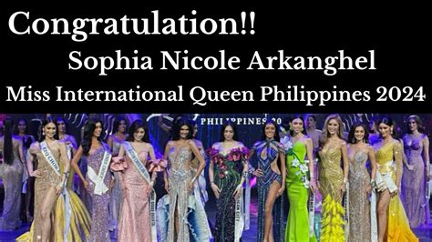 Congratulations Sophia Nicole Arkanghel Miss International Queen