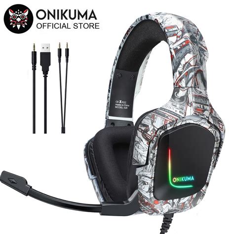 Buy Onikuma K Ps Headset Pc Gamer Stereo Rgb Led Gaming Headphones