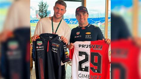 Santi Giménez el invitado de lujo de Checo Pérez en Zandvoort MARCA