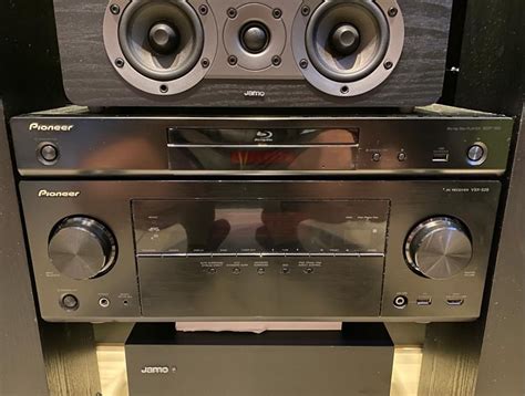 Kino Domowe Kolumny Jamo Amplituner Pioneer Blu Ray Subwoofer Aktywny