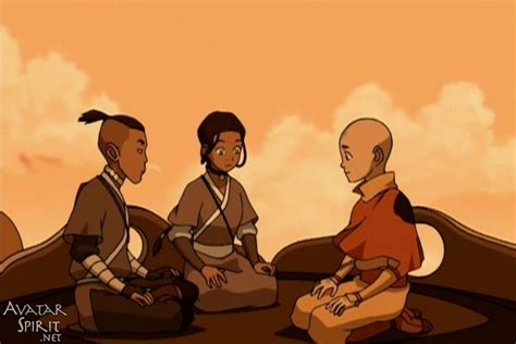 Avatar Aang Katara And Sokka Sitting On Appas Saddle Avatar Avatar La Leyenda De Aang Aang