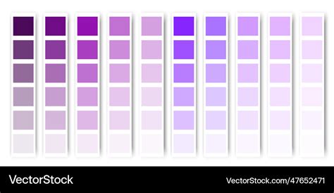 Purple color palette pastel tone texture Vector Image