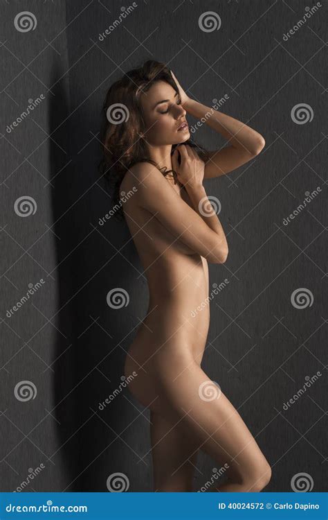 Girl Naked Closed Eyes Stock Photo Image Of Model Artistic