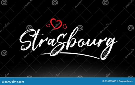 Strasbourg City Skyline Silhouette Vector Logo Illustration