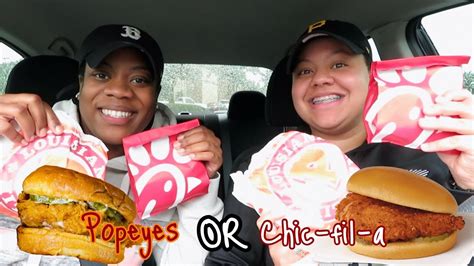 Popeyes Chicken Sandwich Vs Chic Fil A Couples Vlog Youtube