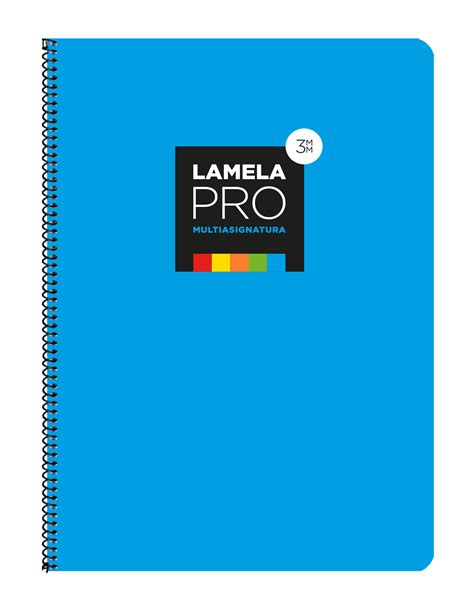 Cuaderno Espiral FOLIO LAMELA PRO 100 Hojas Cubierta Extra Dura AZUL