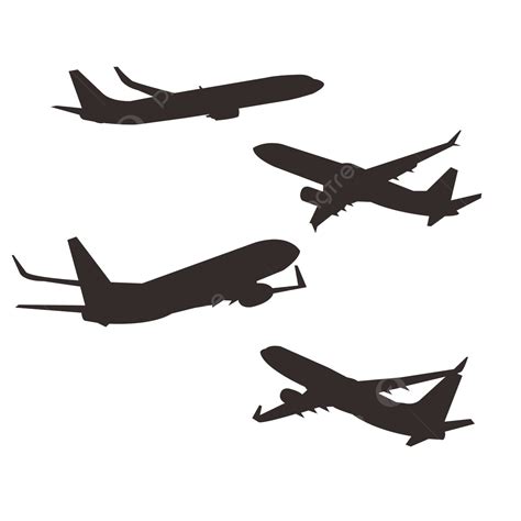 Black Airplane Silhouette, Airplane, Plane Silhouette, Airplane Logo ...