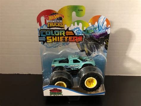 Hot Wheels Monster Trucks Color Shifters Podium Crasher Rare Vhtf Picclick Uk