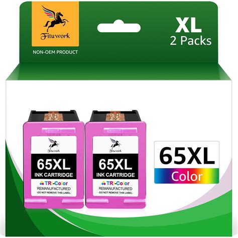 65xl Ink For Hp Printer Ink 65 Xl 65xl Ink Cartridge Color For Hp Envy 5055 5052 5058 Deskjet