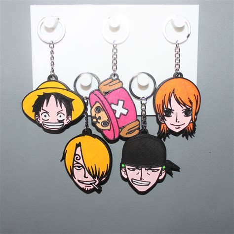 🗝️ 5 One Piece 2 Keychain・ STL File for 3D printing・Cults