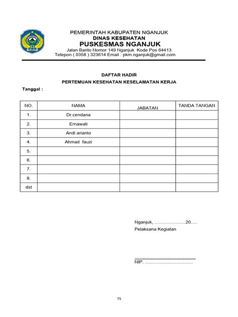 Absensi K3 Pdf