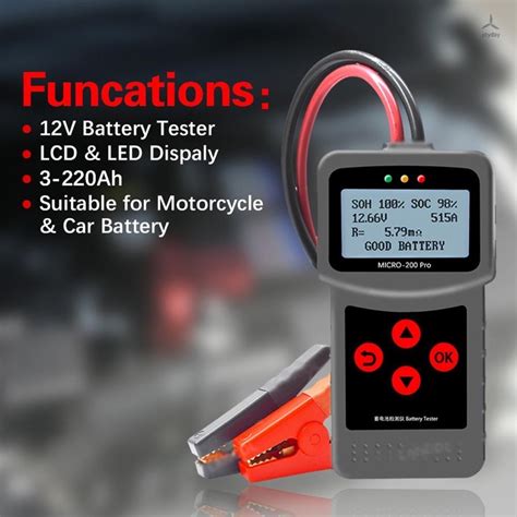 Lancol Micro 200 Pro For 12v Battery Tester Car And Motorcycle