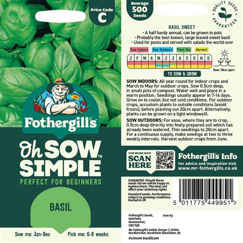 Easy to Grow Basil Seed - Oh Sow™ Simple – Easy To Grow Bulbs