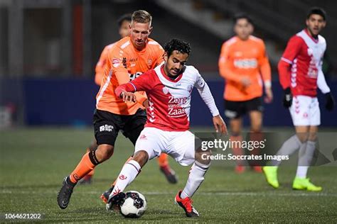 Kevin Visser Of Fc Volendam Mitchell Van Rooijen Of Fc Utrecht U23