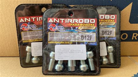 Kit 4 Bulones Antirrobo Aleacion Vw Fox Bora Virtus Fersans