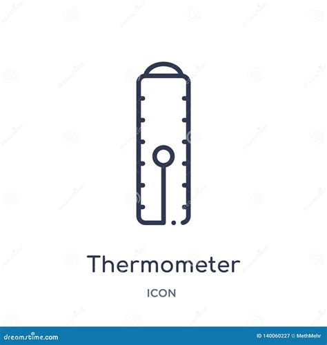 Linear Thermometer Icon From Industry Outline Collection Thin Line