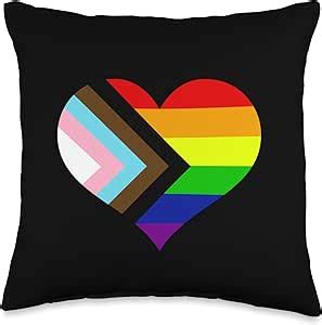 Amazon LGBTQ Pride Month Co LGBTQ Heart Rainbow Flag Transgender Queer Gay Pride Month