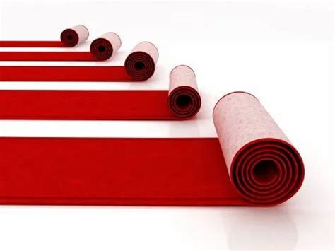 Red Polypropylene Floor Carpet Rolls Sizedimension 13 Feet Width40