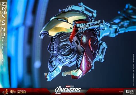 Hot Toys The Avengers Iron Man Mark VI Ver And Suit Up Gantry Figure Set MMS D