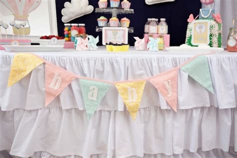 Kara S Party Ideas Hot Air Balloon Themed Baby Shower Kara S Party Ideas
