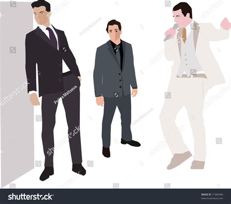 Fashion Men Vector Illustration Stock Vector Royalty Free 17385586