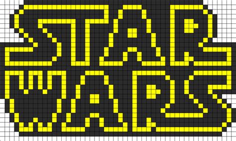 Star Wars Logo Bead Pattern