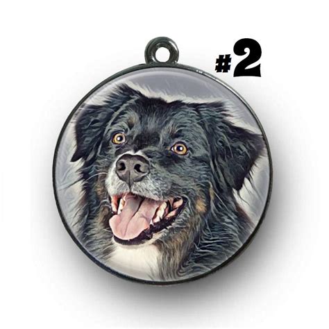 border collie dog tag etsy