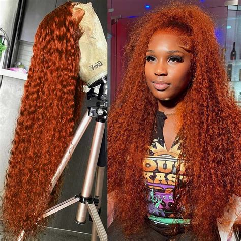 Amazon Veloma Inch Ginger Wig Lace Front Human Hair X Deep