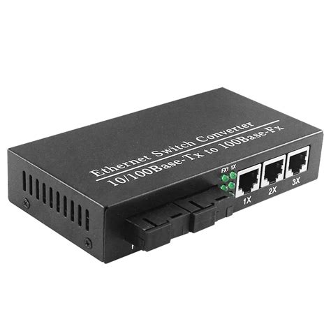 Fiber Optic Converter Fiber Optic Ab Switch Board 5 Port 100mbps Sc