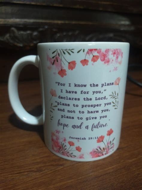 Bible Verse Design Coffee Mug Furniture Home Living Kitchenware