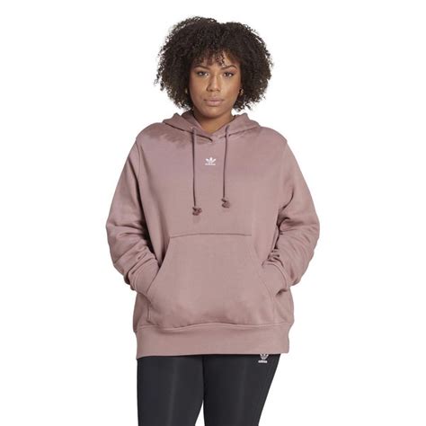 Buy Adidas Originals Womens Adicolour Essentials Hoodie Plus Size Wonder Oxide