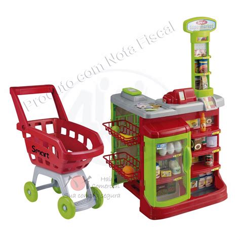 Mini Mercado Infantil Carrinho De Compras E Acess Rios R