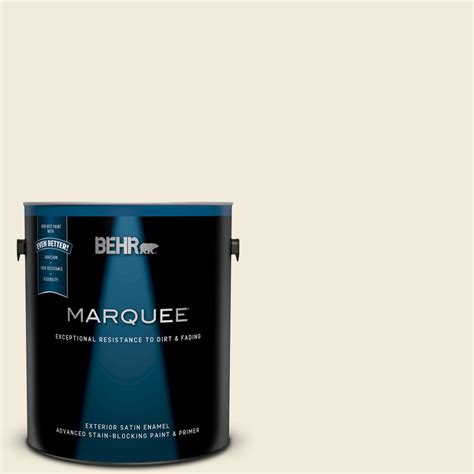 BEHR MARQUEE 1 Gal PPU7 13 Coastal Beige Satin Enamel Exterior Paint