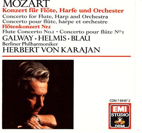 Flötenkonzerte KV 299 313 Blau Galway Helmis Karajan Bp Mozart