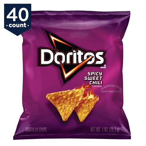 Doritos Spicy Sweet Chili Tortilla Chips 1 Oz Bags 40 Count