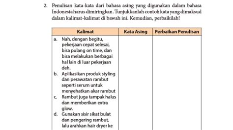 Kunci Jawaban Bahasa Indonesia Kelas 11 SMA Halaman 39 40 Penulisan