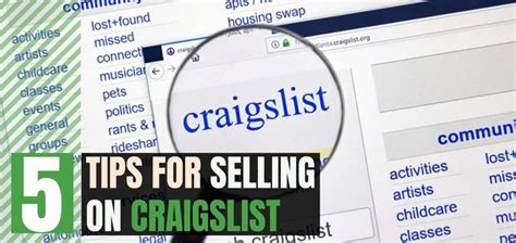 5 Tips For Selling On Craigslist [maximize Your Money]