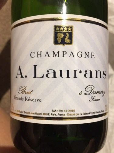 A Laurans Grande Reserv Brut Champagne Vivino Brasil