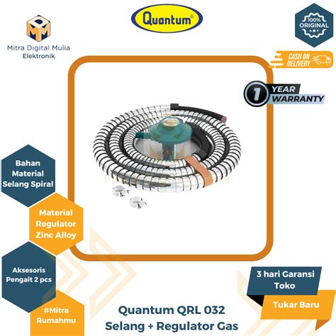 Jual Quantum Qrl Selang Dan Regulator Gas Dengan Meter Shopee