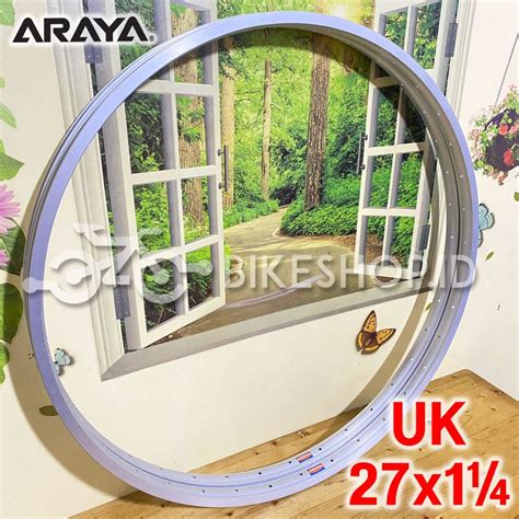 Jual Velg Rims Araya Alloy 27 X 1 1 4 Putih Silver 36H Sepeda Balap